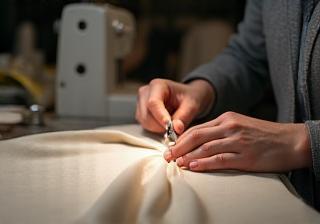 Tailor performing alterations